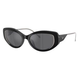 New DIESEL Black Round DL2001MU 701/6G Sunglasses Women